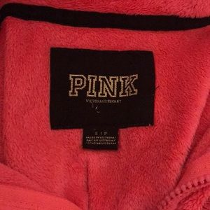 PINK Victoria's Secret Tops - VS PINK Teddy Fleece Zip Up Sweatshirt PINK Victoria's Secret Tops - VS PINK Teddy Fleece Zip Up Sweatshirt